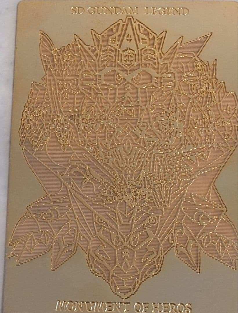 SDガンダム外伝 歴代騎士集合黄金エッジレリーフ SDガンダム外伝 歴代騎士集合黄金エッジレリーフ（通知書付）